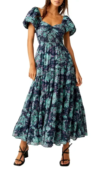 Sundrenched Floral Tiered Maxi Sundress