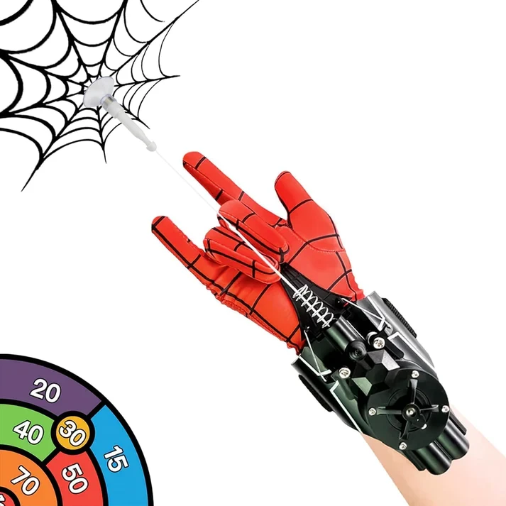 Electric Web Shooter - 9.4ft Automatic Rope Launcher with USB Charging - Superhero Role-Play Toy for Children