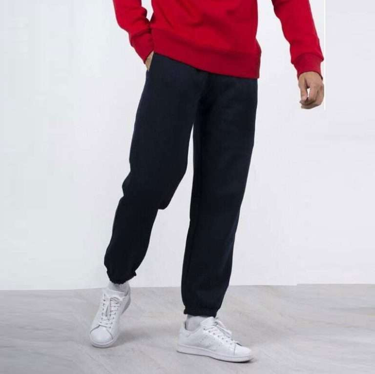 Black Colour Regular Fit Winter Joggers For Men