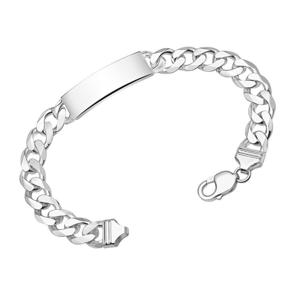 12mm sterling silver bracelet engraving ID0120SL