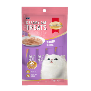 Smart Heart Creamy Cat Treats Squid