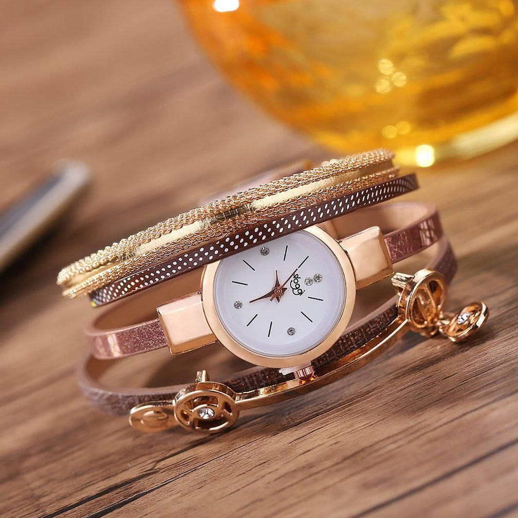 Women Analog Ladies Round Dial Bracelet Party Watch